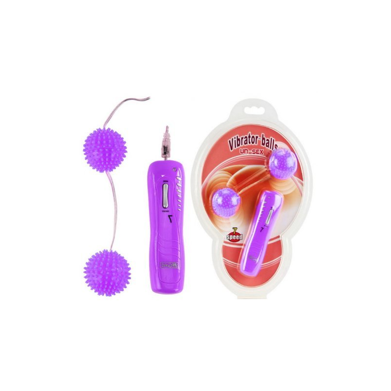 Вагинальные шарики с 7 функциями вибрации фиолетовые