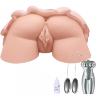Мастурбатор вагина и попка в юбочке с вибрацией и голосовым сопровождением