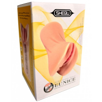 Реалистичный мастурбатор вагина и анус из киберкожи Eunice