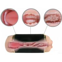 Двусторонний мастурбатор с вибрацией Kay Cup