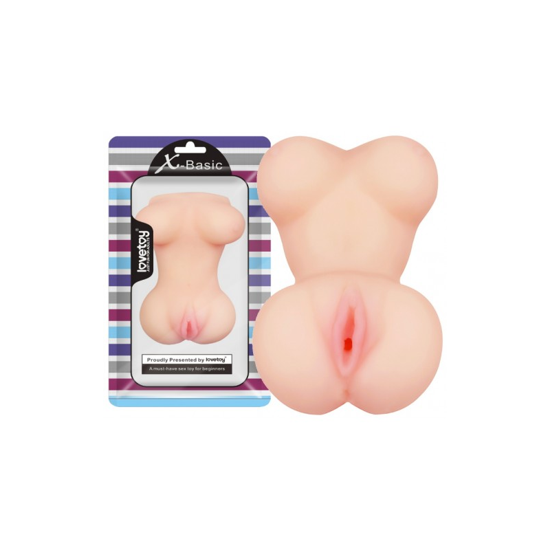 Реалистичный мастурбатор с грудью X-Basic Pocket Pussy