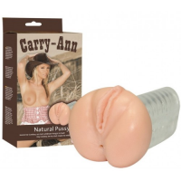 Мастурбатор вагина и попка с рельефным каналом Carry Ann