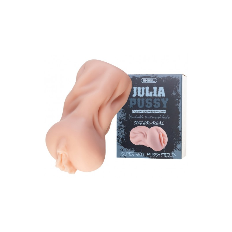 Реалистичный мастурбатор-вагина Julia Xise с лубрикантом в комплекте