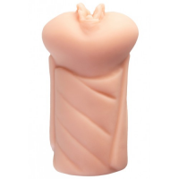 Реалистичный мастурбатор-вагина Olive Xise с лубрикантом в комплекте