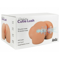 Реалистичный вибромастурбатор с функцией всасывания и звуковым сопровождением Satisfaction Cutie Lush