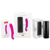 Набор для секса на расстоянии Kiiroo (Мастурбатор Onyx+ и Вибратор Pearl 2) фиолетовый