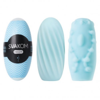 Мастурбатор-яичко Svakom Hedy голубой, 14 см