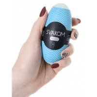 Мастурбатор-яичко Svakom Hedy голубой, 14 см