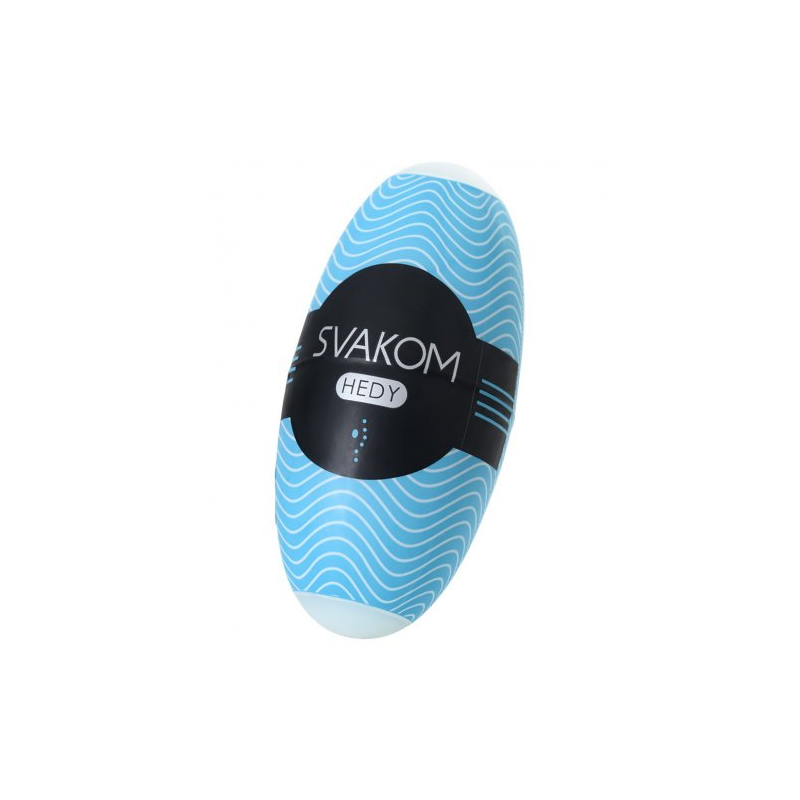 Мастурбатор-яичко Svakom Hedy голубой, 14 см