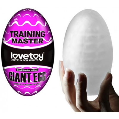 Большое яйцо-мастурбатор Giant Egg Grind Ripples Edition