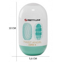 Двустороннее яйцо-мастурбатор Pretty Love Twist Angel Cupid-X