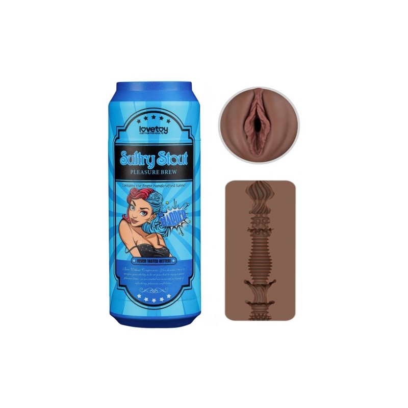 Мастурбатор-вагина в форме пивной банки Pleasure Brew Sultry Stout