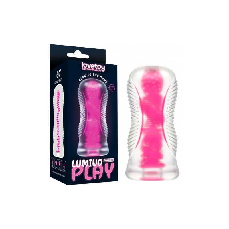 Светящийся в темноте мастурбатор Lumino Play Pink Glow Masturbator
