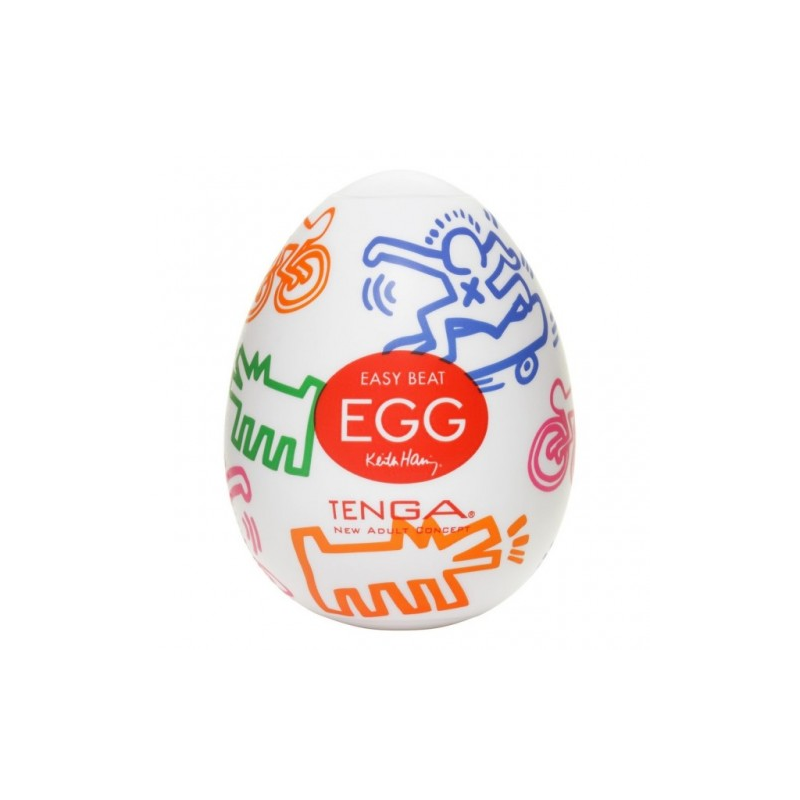 Мастурбатор яйцо Tenga Egg Keith Haring Street