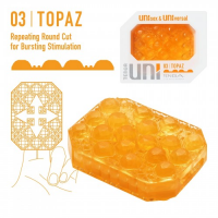 Мастурбатор Tenga Uni Topaz оранжевый