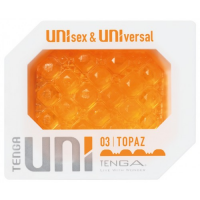 Мастурбатор Tenga Uni Topaz оранжевый