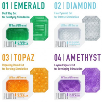 Мастурбатор Tenga Uni Topaz оранжевый