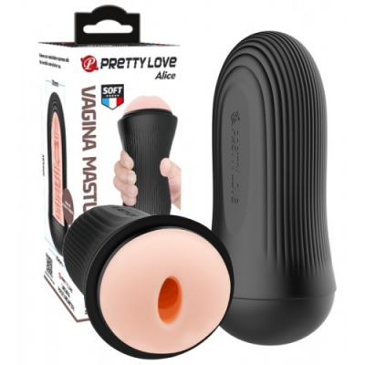 Мастурбатор в колбе с регуляцией силы сжатия Pretty Love Alice