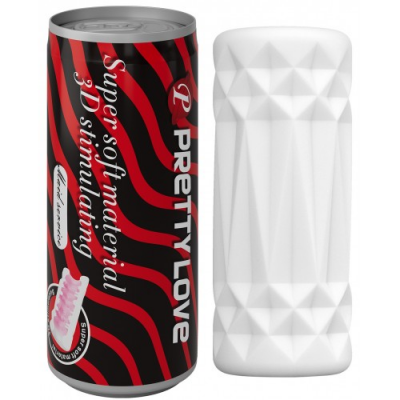 Рельефный маструбатор в колбе-банке Pretty Love