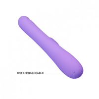 Вибратор-ротатор с клиторальным стимулятором Pretty Love Truman нежно-фиолетовый