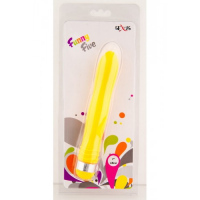 Классический желтый вибратор Sexus Funny Five