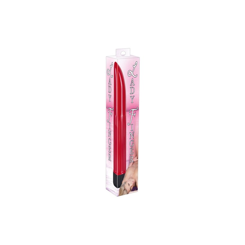 Красный вибратор Lady Finger