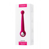 Двусторонний гибкий вибратор Svakom Bonnie, сливово-красный
