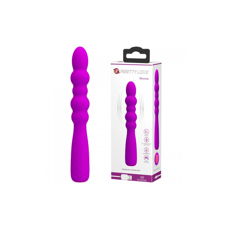 Многофункциональный вибратор Monroe пурпурный