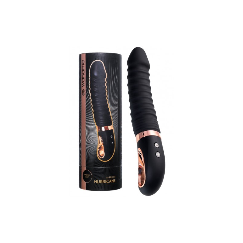 Нереалистичный вибратор Waname D-Splash Hurricane с низкочастотной вибрацией 23 см