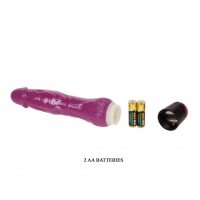Пурпурный вибратор 19 см