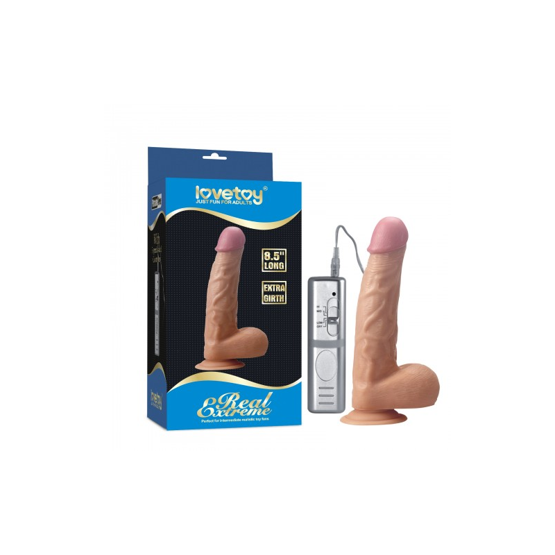 Реалистичный вибратор на присоске Real Extreme Extra Girth 17 см