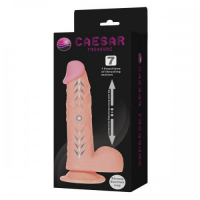 Реалистичный фаллос с пульсацией на присоске Caesar Treasure 18 см