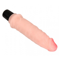 Телесный вибратор Realistic Cock 20 см