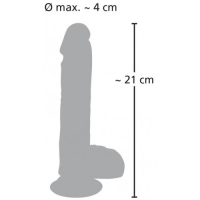 Реалистичный вибратор с поступательными движениями Medical Silicone Thrusting Vibrator 21 см