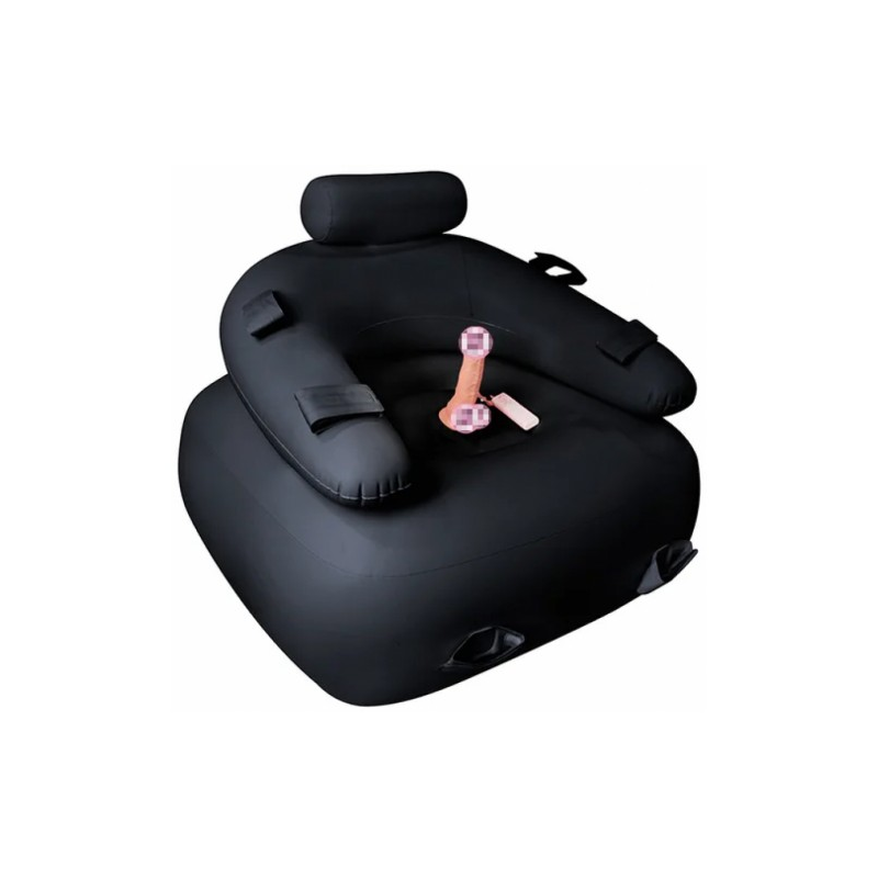 Надувное кресло с фиксаторами и вибронасадкой