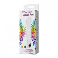 Утонченный белый вибратор Desire Barbie