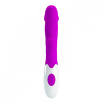Вибратор с клиторальным стимулятором Pretty Love Peter пурпурный