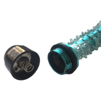 Зеленый вибростимулятор с насадкой