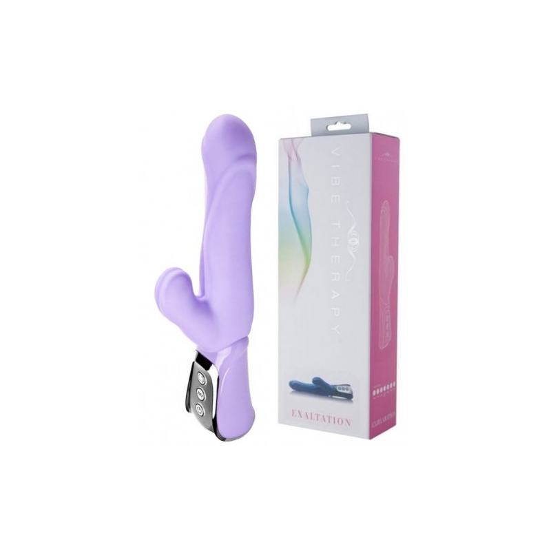 Вибратор с вращением Vibe Therapy Exaltation, фиолетовый