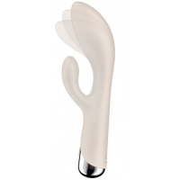 Вибратор для точки G с клиторальным стимулятором и ротацией Satisfyer Spinning Rabbit 1 Beige