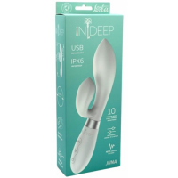 Перезаряжаемый вибратор Ideep Pro Juna белый