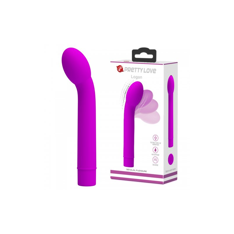 Вибростимулятор точки G Pretty Love Logan пурпурный