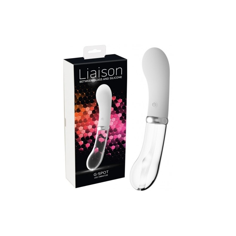 Двусторонний стеклянный вибратор для точки G Liaison Led