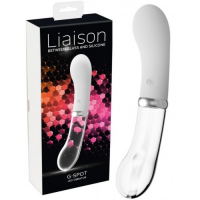 Двусторонний стеклянный вибратор для точки G Liaison Led