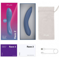 Смарт-вибратор для стимуляции точки G We-Vibe Rave 2 голубой