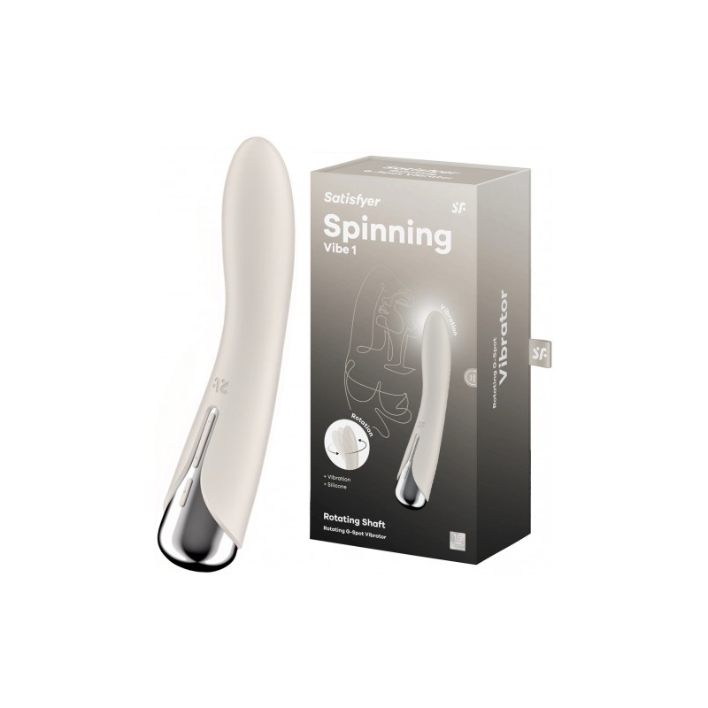 Вибратор для точки G с ротацией Satisfyer Spinning Vibe 1 Beige