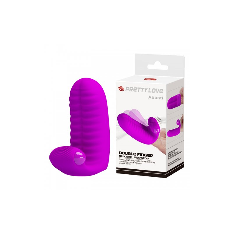 Насадка на пальцы с вибропулей Abbott, розовая