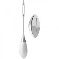 Виброяйцо Ovo R6 на дистанционном пульте управления белое