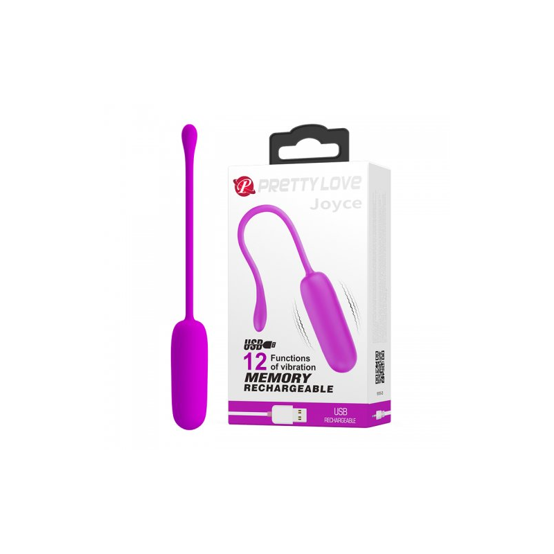 Классическое перезаряжаемое виброяйцо Pretty Love Joyce пурпурное