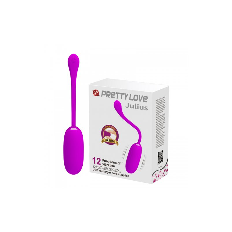 Перезаряжаемое виброяйцо Pretty Love Julius фиолетовое